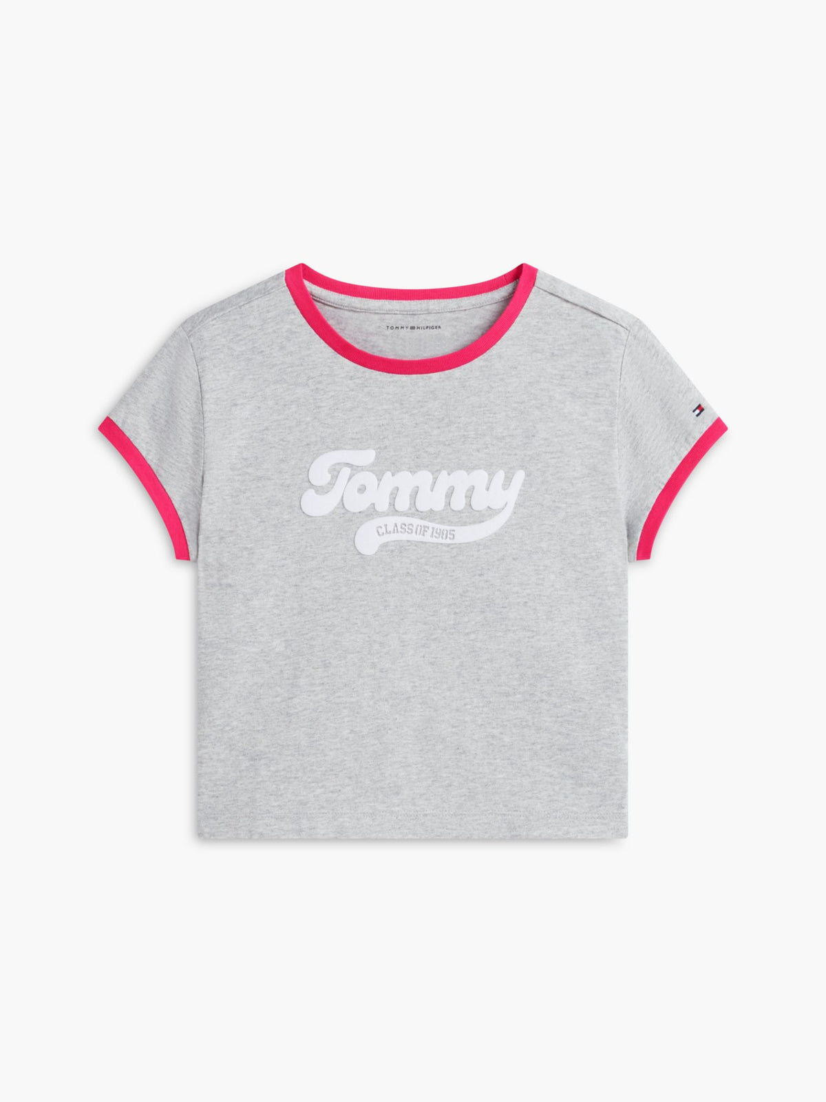 Tommy Hilfiger Kids' Flocked Tommy Logo Ringer T-Shirt