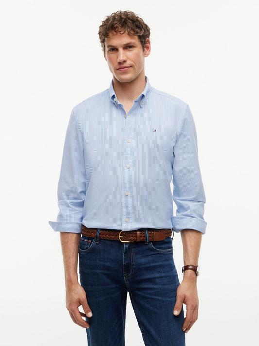 Tommy Hilfiger Regular Fit Stripe Stretch Oxford Shirt