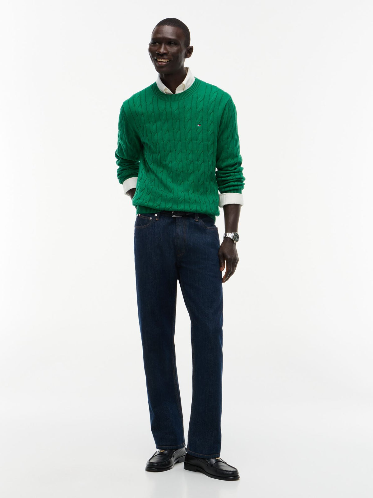 Tommy Hilfiger Cable Knit Crewneck Sweater