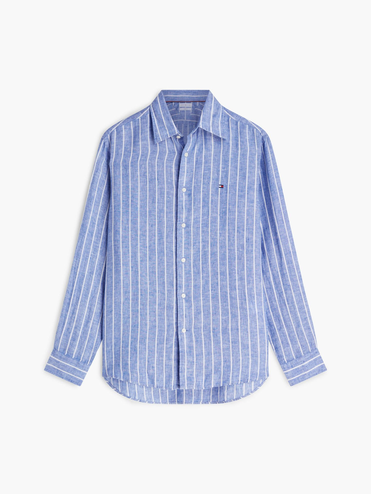 Tommy Hilfiger Regular Fit Striped Linen Shirt