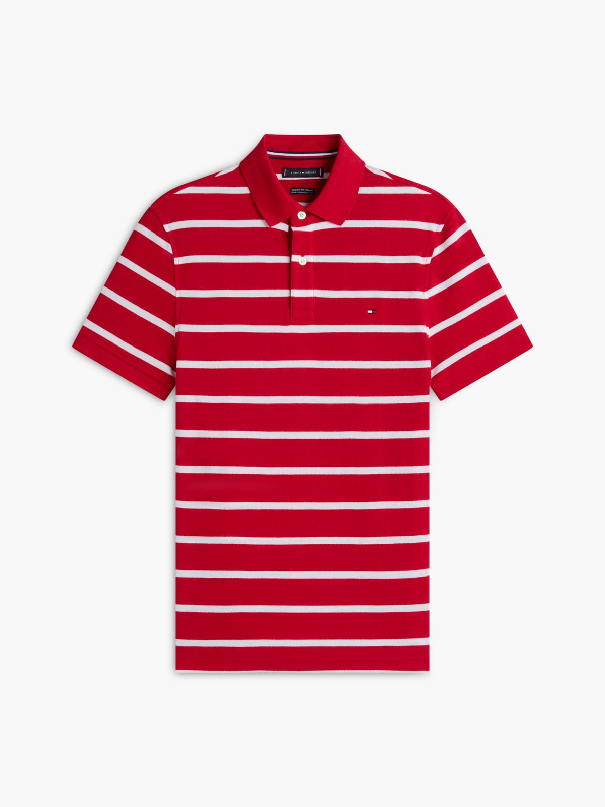 Tommy Hilfiger Regular Fit Striped Wicking Polo