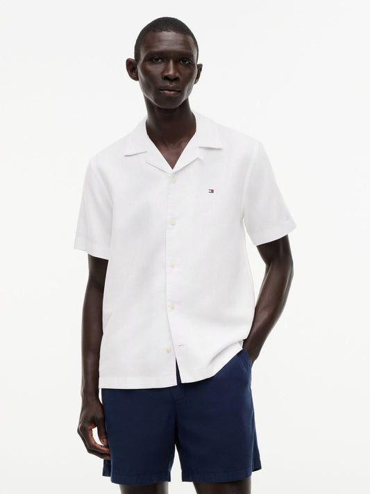 Tommy Hilfiger Regular Fit Cotton-Linen Camp Shirt