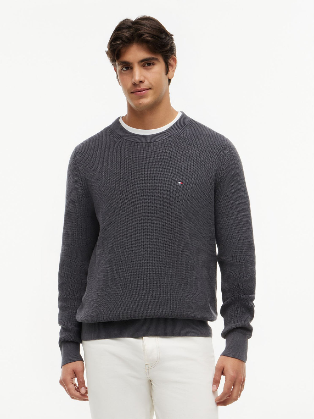 Tommy Hilfiger Mixed-Knit Crewneck Sweater