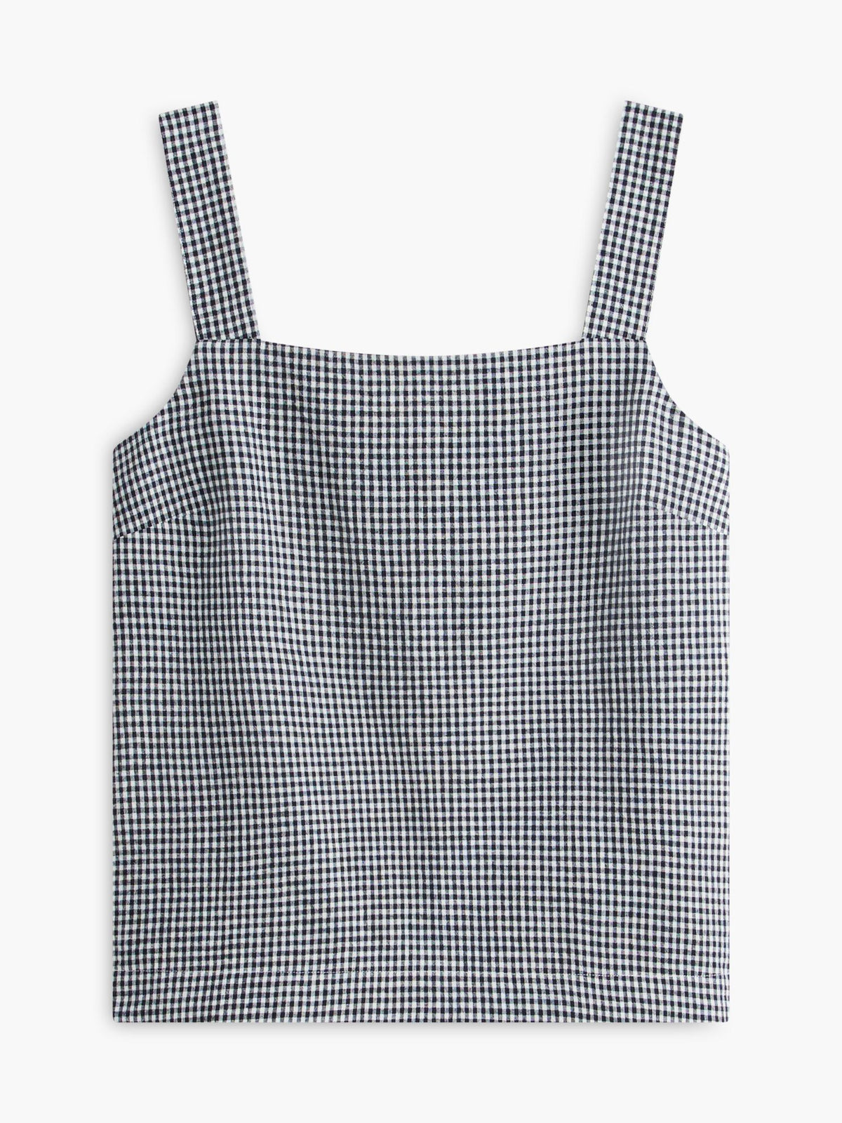 Tommy Hilfiger Gingham Linen-Blend Tank Top