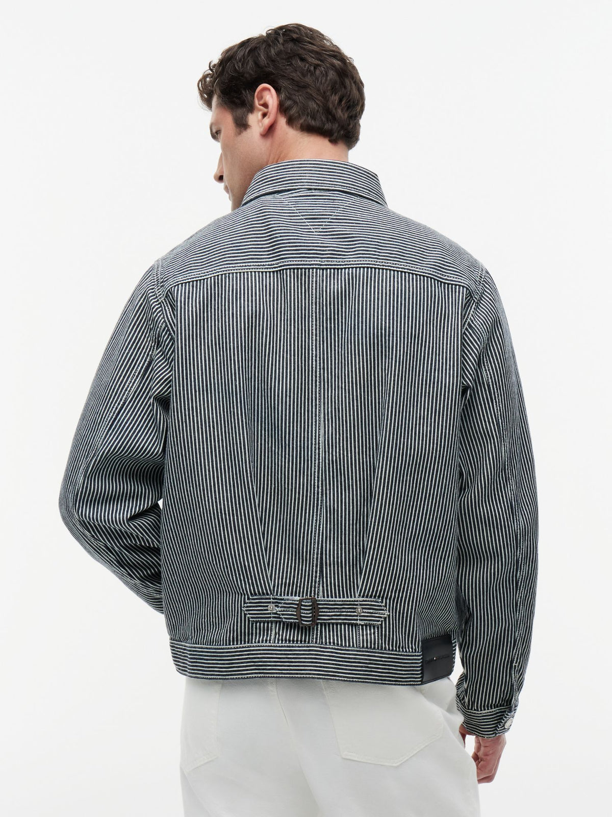 Tommy Hilfiger Striped Denim Jacket