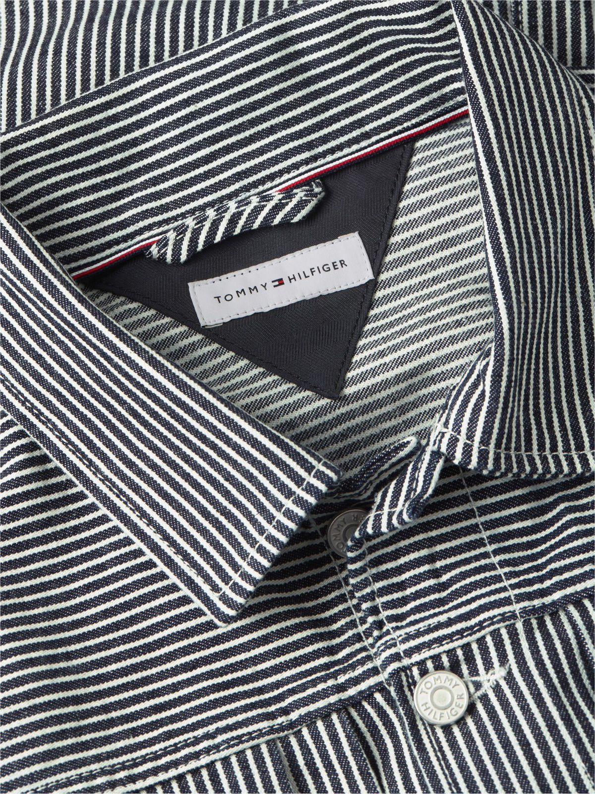 Tommy Hilfiger Striped Denim Jacket