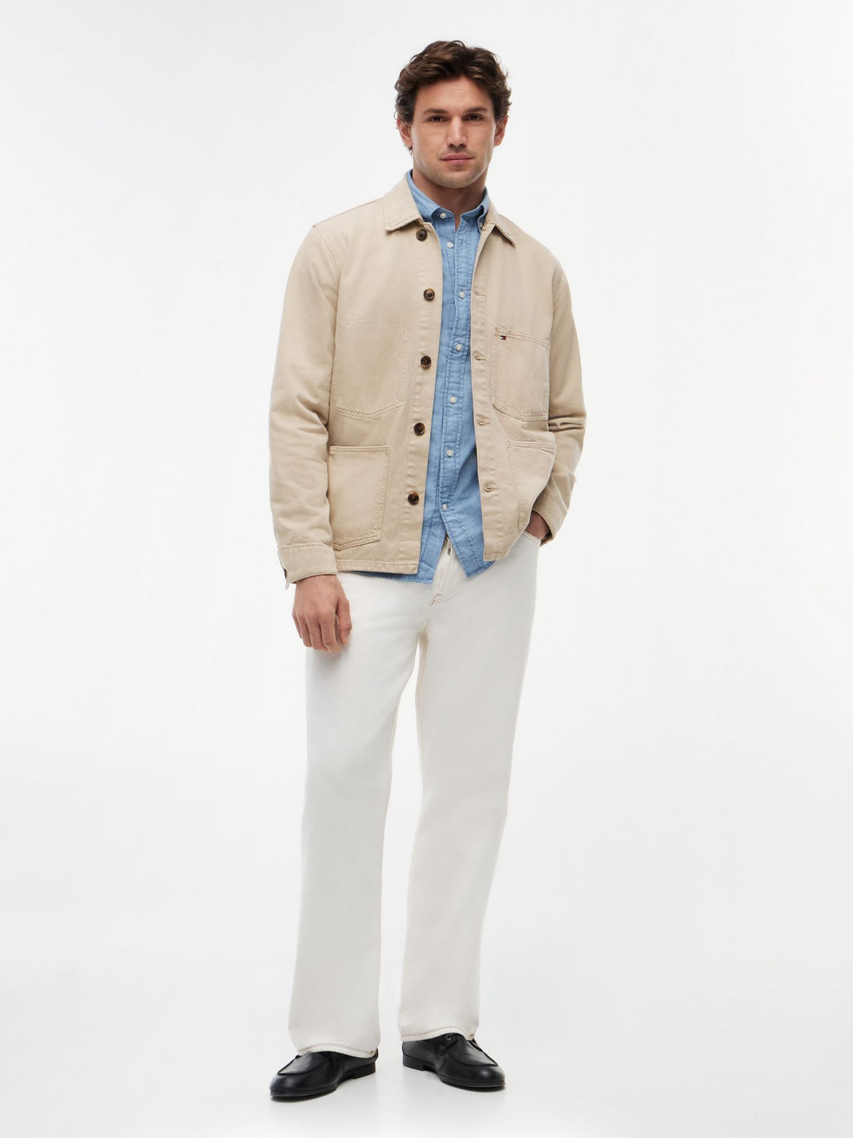 Tommy Hilfiger Garment-Dyed Denim Chore Jacket