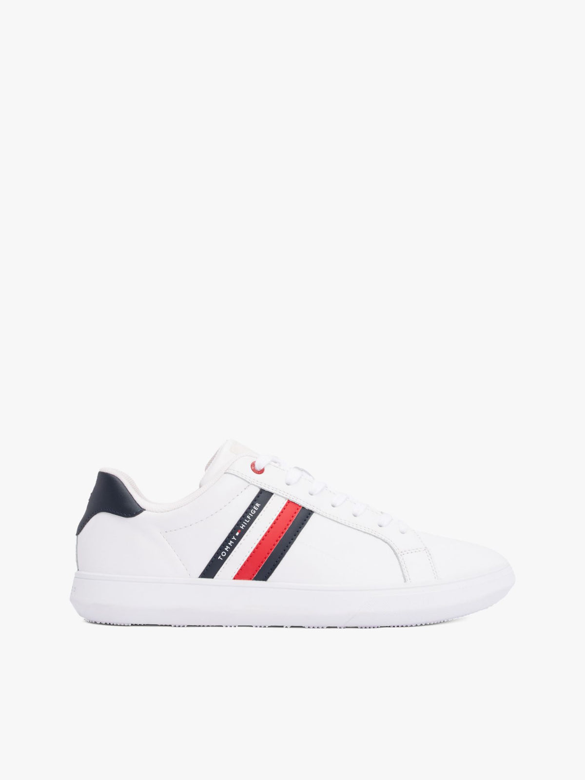 Tommy Hilfiger Stripe Leather Cupsole Sneaker