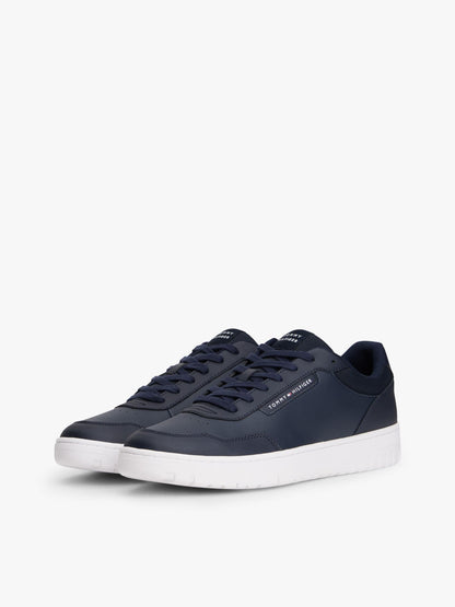 Tommy Hilfiger Mixed Media Leather Court Sneaker