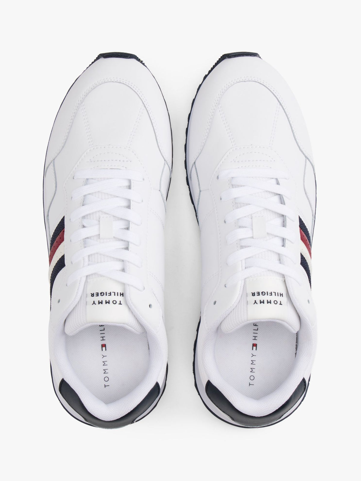 Tommy Hilfiger Signature Stripe Leather-Mix Sneaker