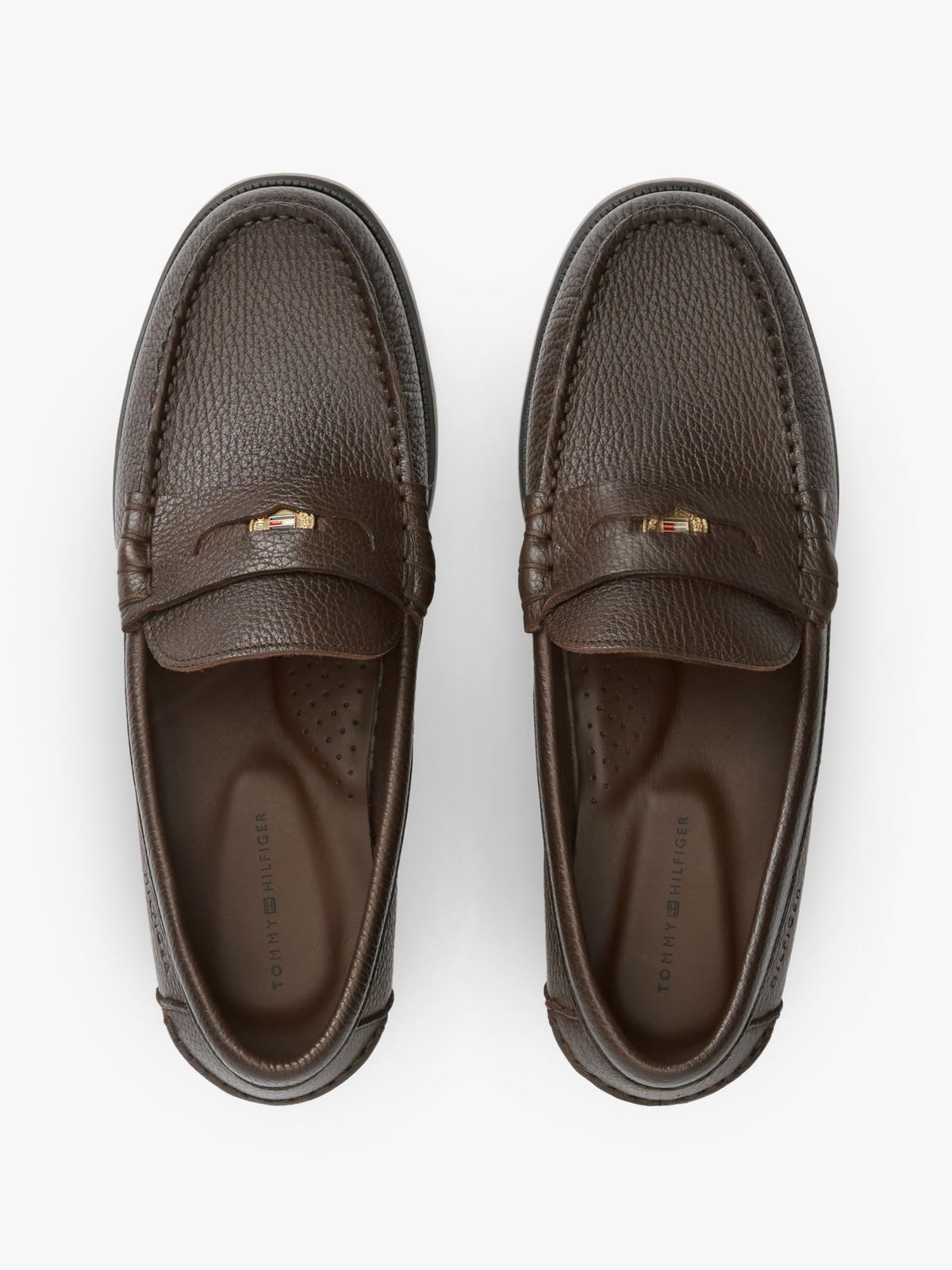 Tommy Hilfiger Pebbled Leather Penny Loafer