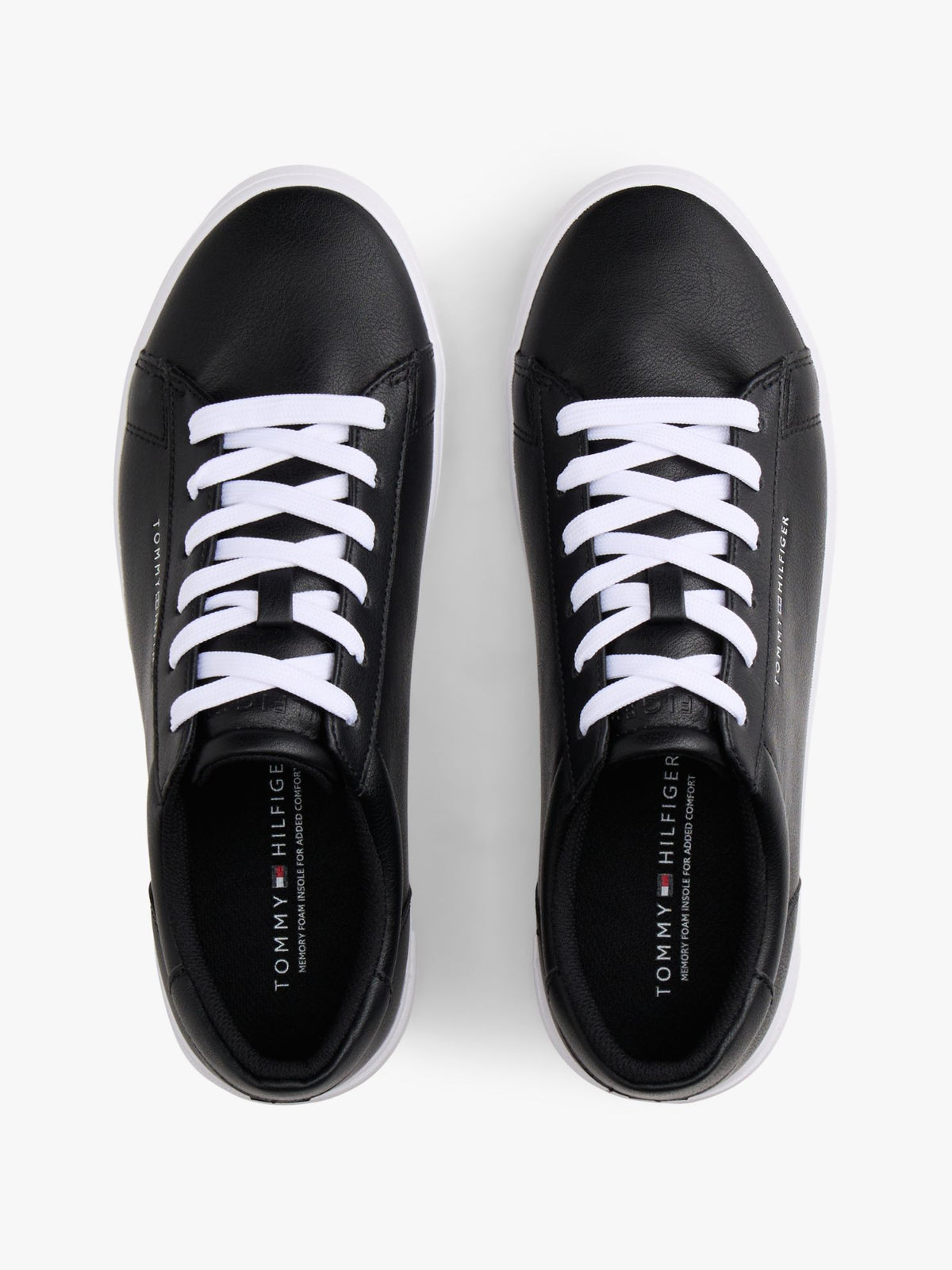 Tommy Hilfiger Metallic Logo Pebbled Court Sneaker