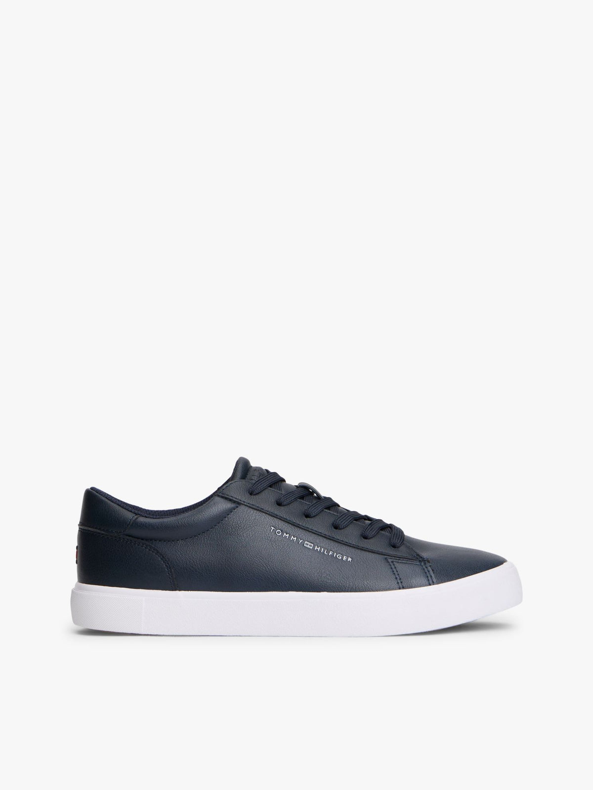 Tommy Hilfiger Metallic Logo Pebbled Court Sneaker