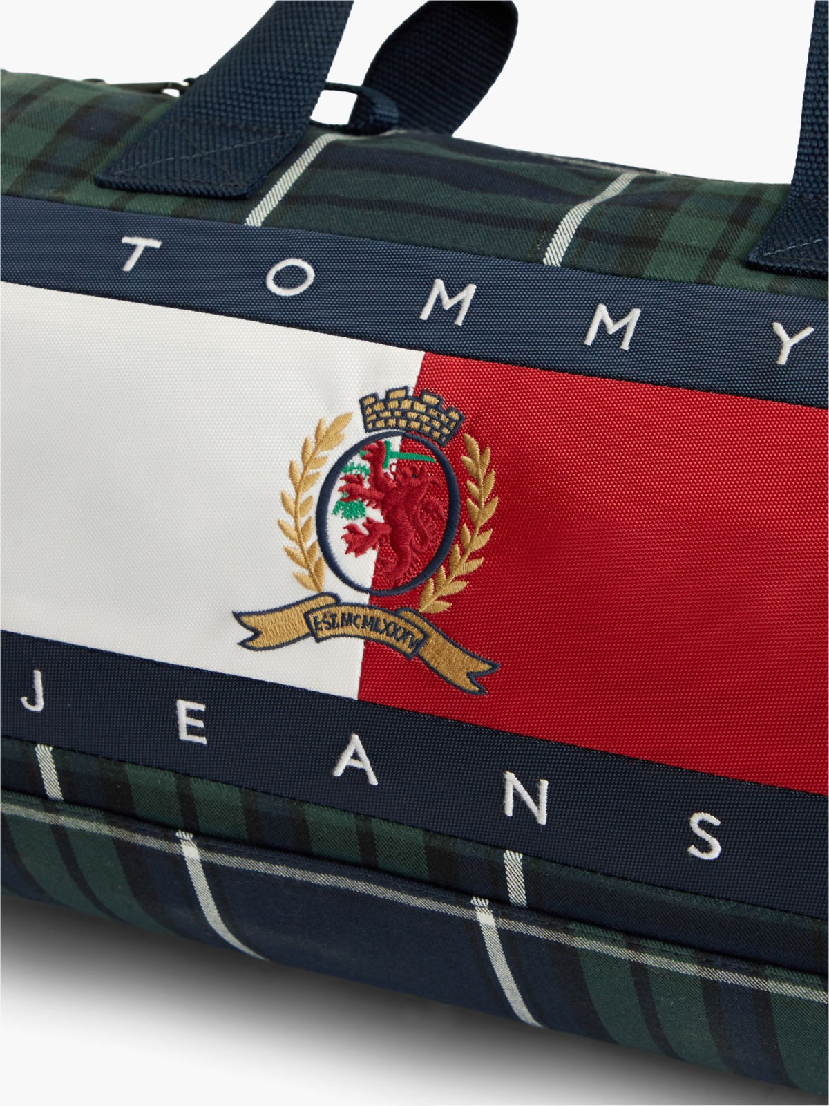 Tommy Hilfiger Tommy Jeans Archive Logo Plaid Duffel Bag