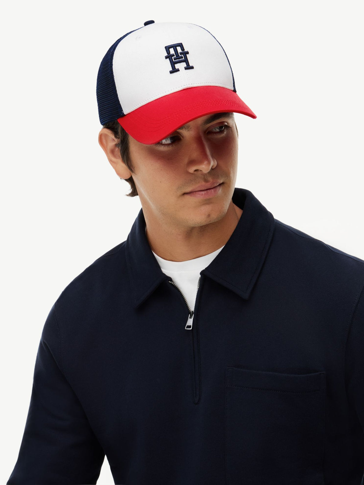 Tommy Hilfiger Monogram Colorblock Trucker Cap