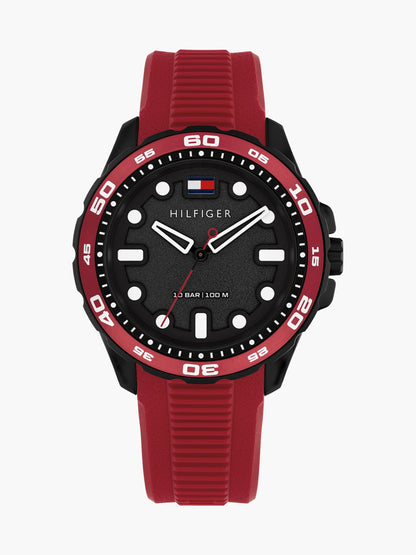 Tommy Hilfiger 42MM Silicone Strap Sport Watch