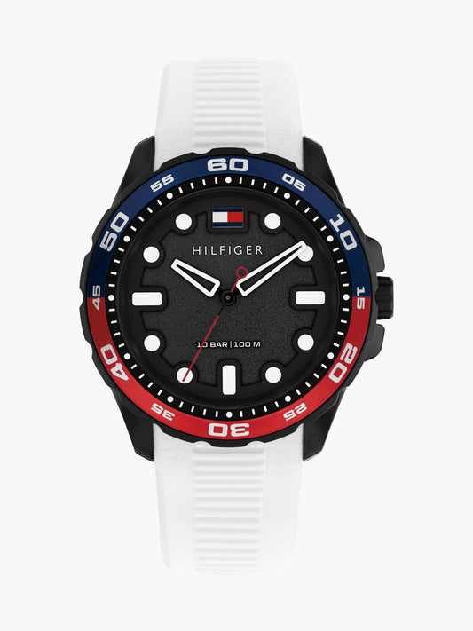 Tommy Hilfiger 42MM Silicone Strap Sport Watch