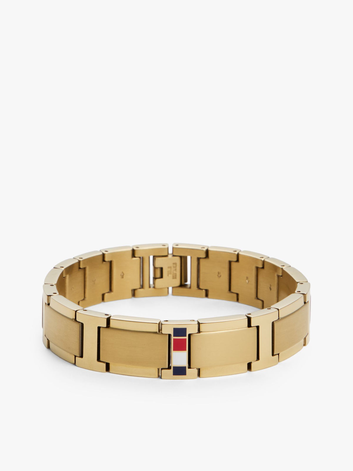 Tommy Hilfiger Stripe Accent Flat-Link Bracelet