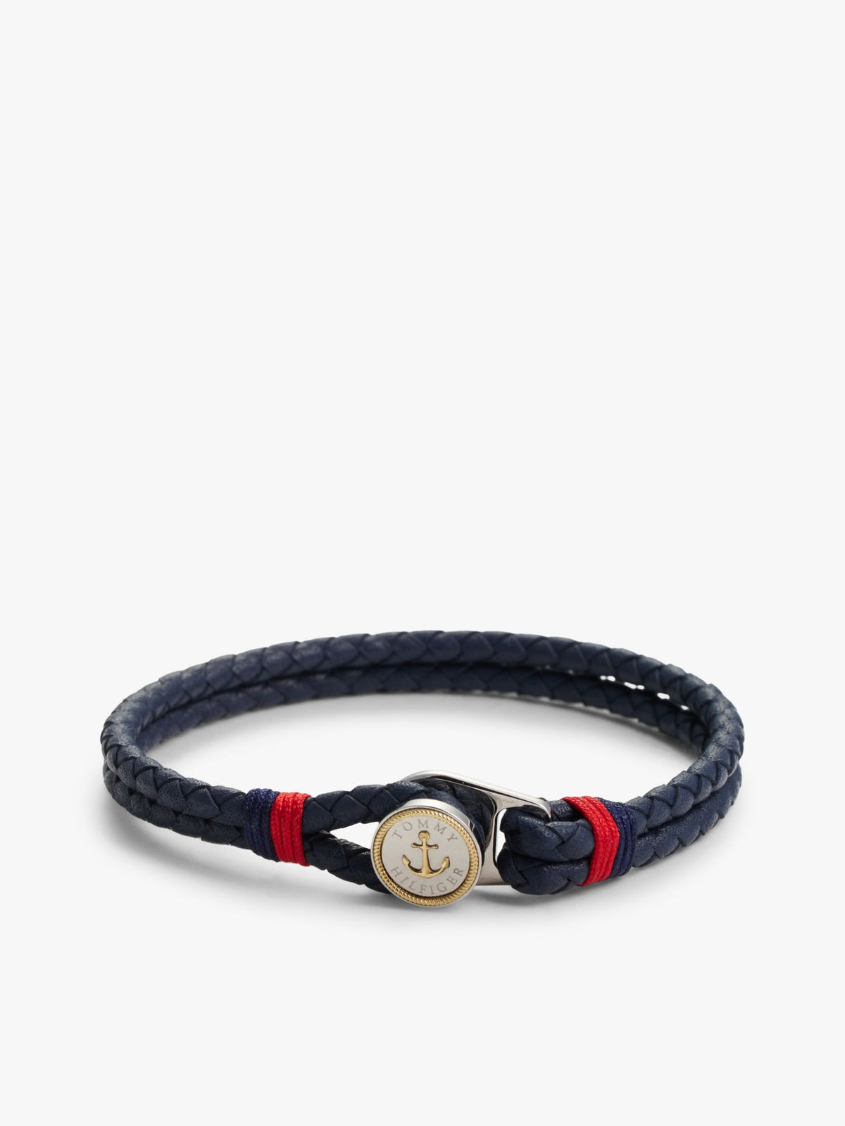 Tommy Hilfiger Nautical Braided Leather Bracelet