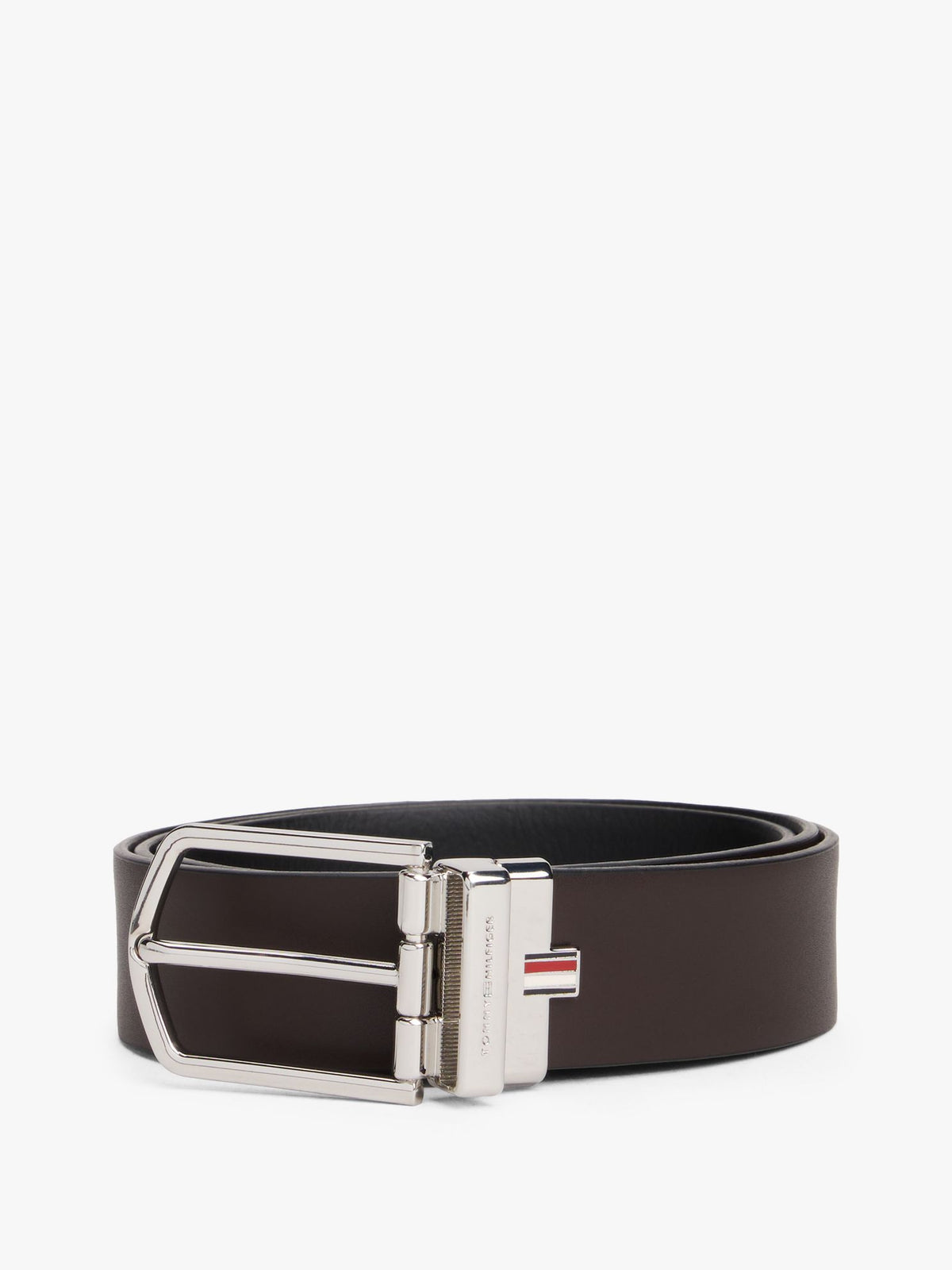 Tommy Hilfiger Round Buckle Reversible Leather Belt