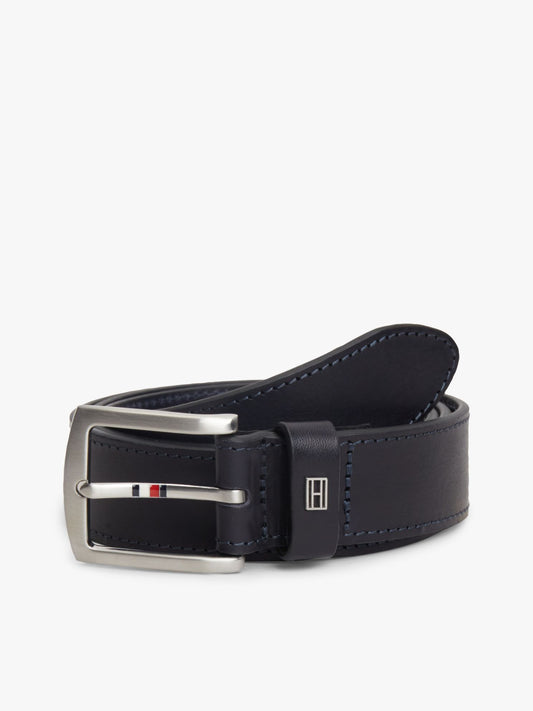 Tommy Hilfiger Square Buckle Leather Belt