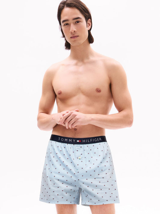 Tommy Hilfiger Allover Flag Print Woven Boxer