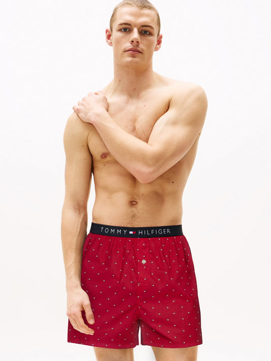 Tommy Hilfiger Allover Flag Print Woven Boxer