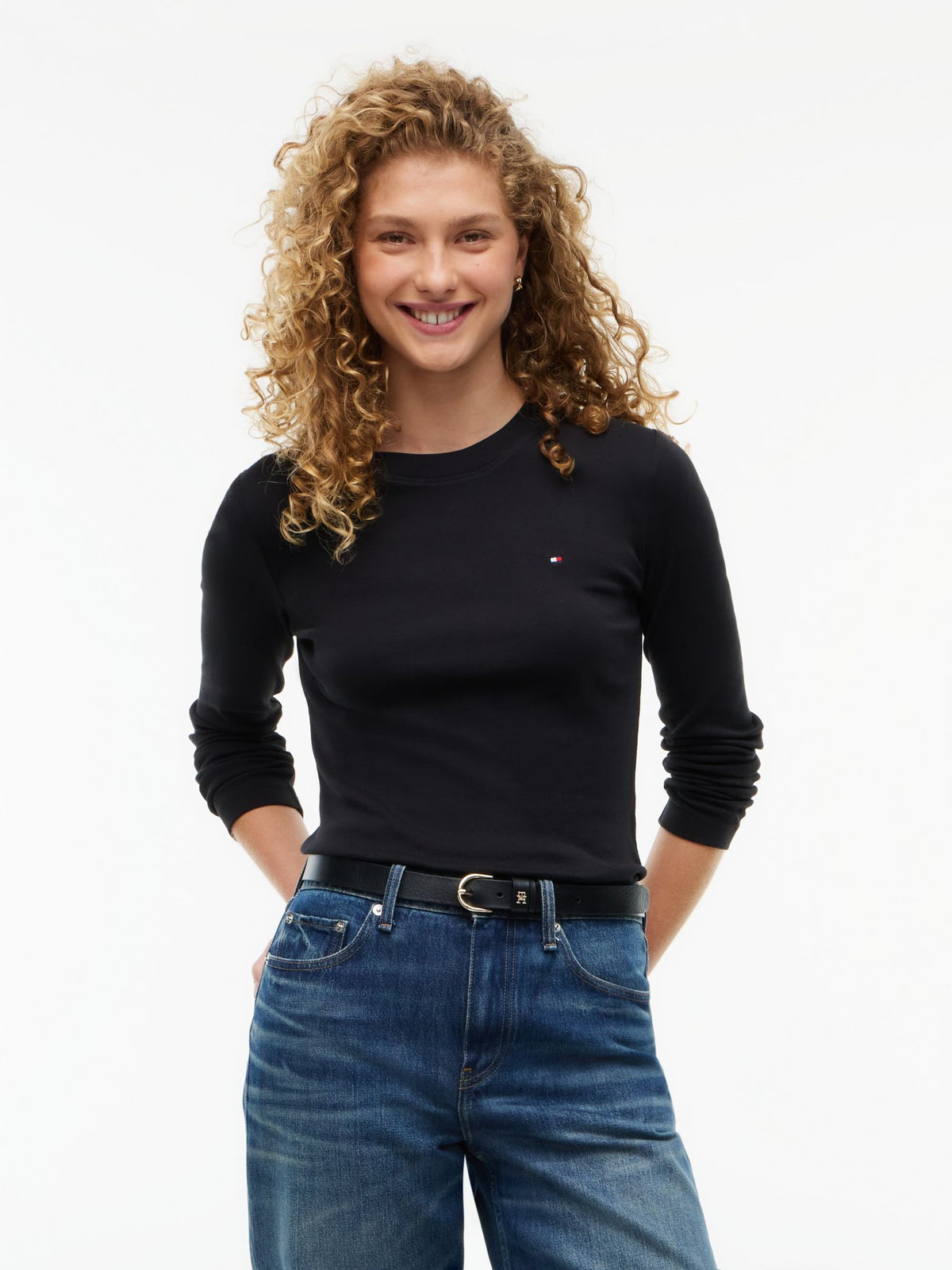 Tommy Hilfiger Long-Sleeve Crewneck Favorite T-Shirt