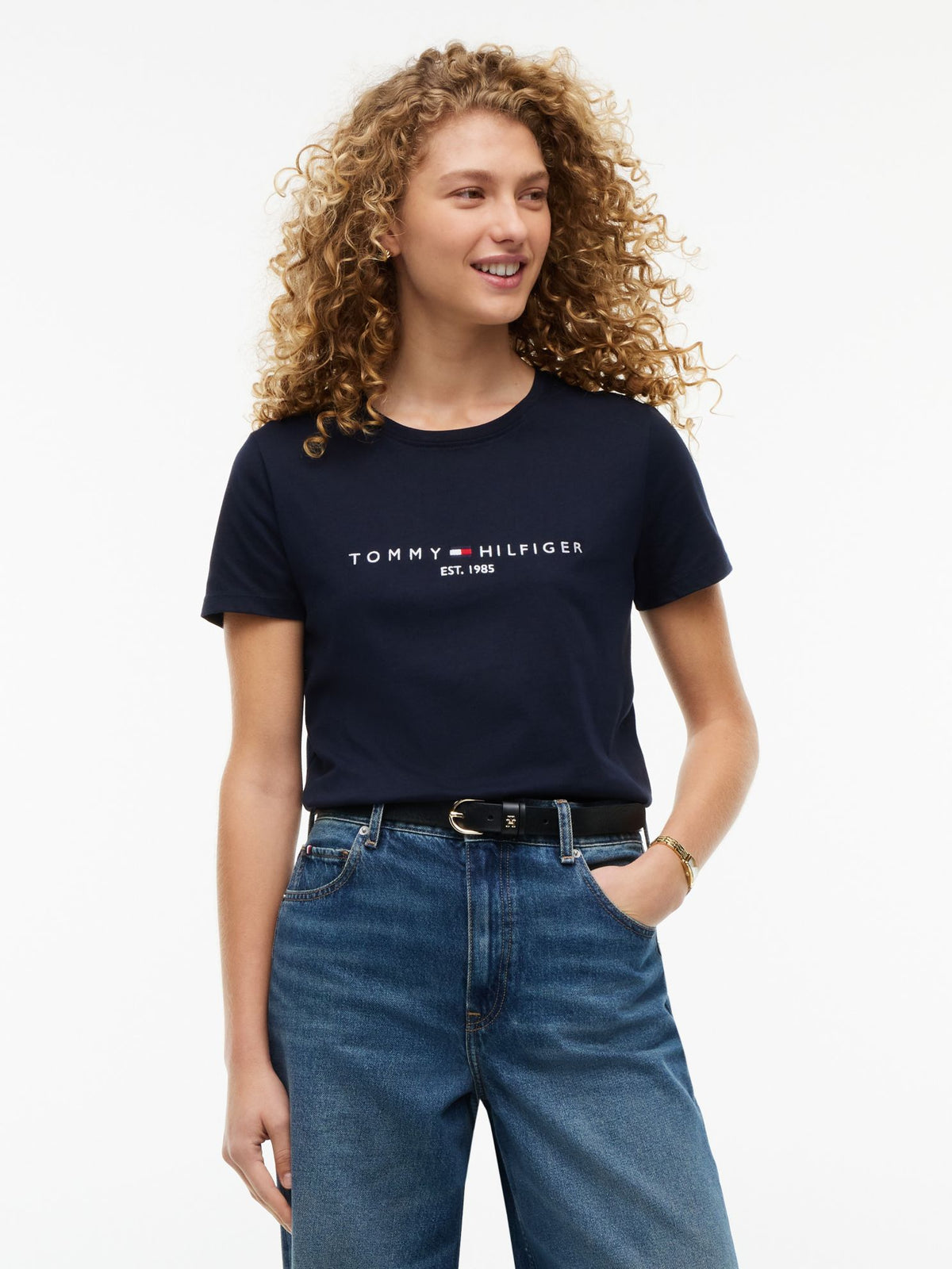 Tommy Hilfiger Embroidered Tommy Logo T-Shirt