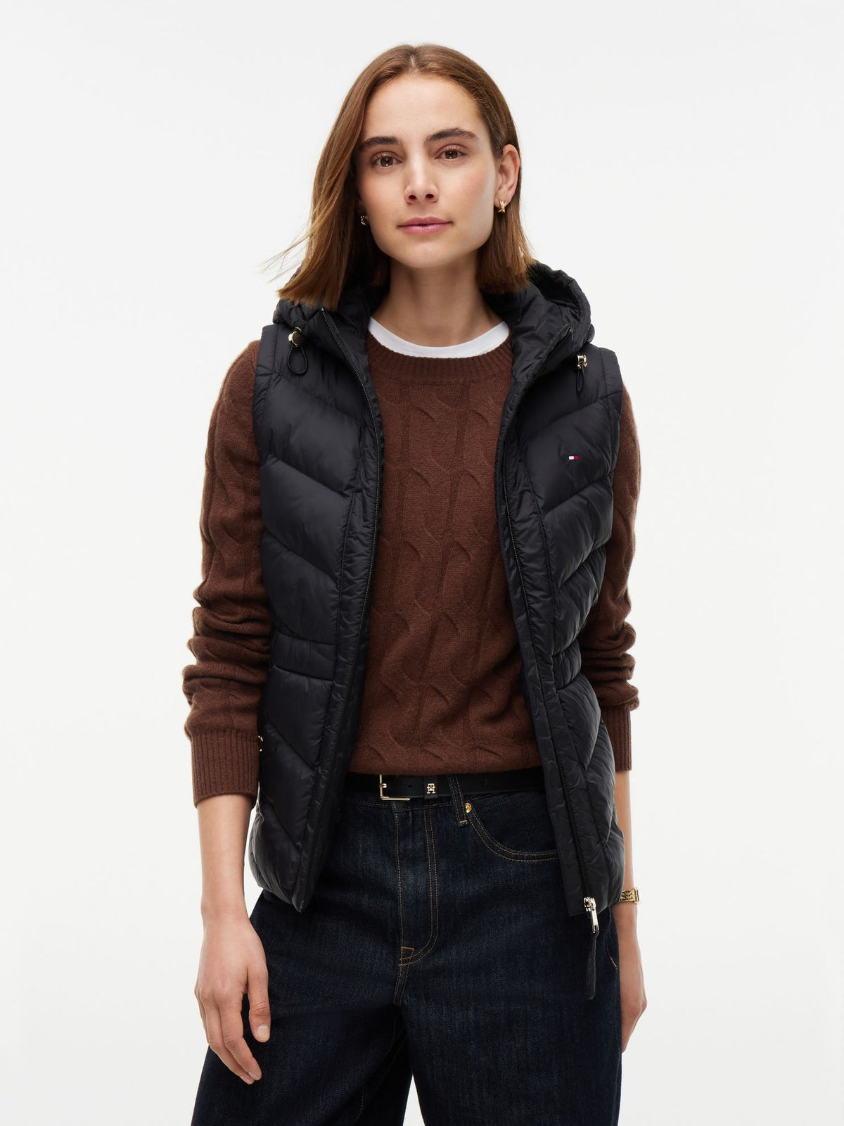 Tommy Hilfiger Lightweight Quilted Hooded Vest
