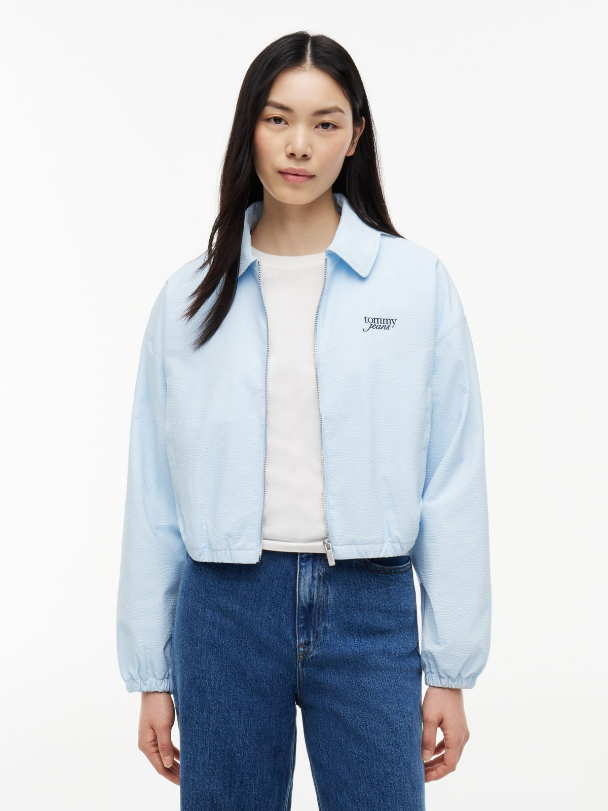 Tommy Hilfiger Tommy Jeans Seersucker Zip Jacket