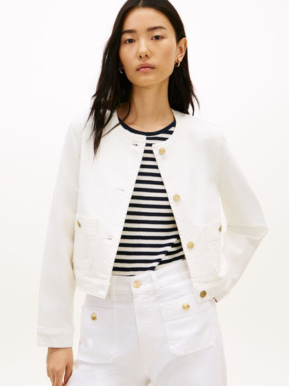 Tommy Hilfiger White Denim Lady Jacket