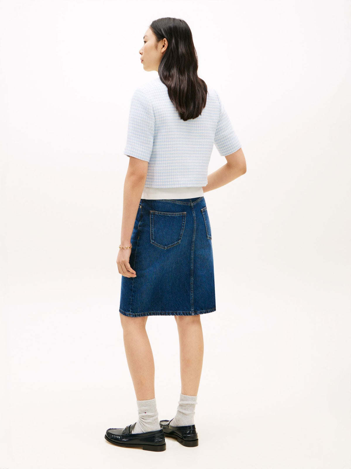 Tommy Hilfiger Short-Sleeve Tweed Lady Jacket