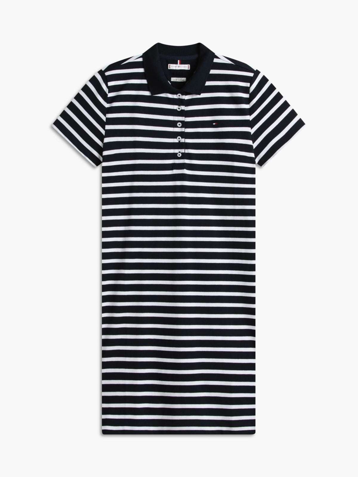Tommy Hilfiger Striped Stretch Pique Polo Dress
