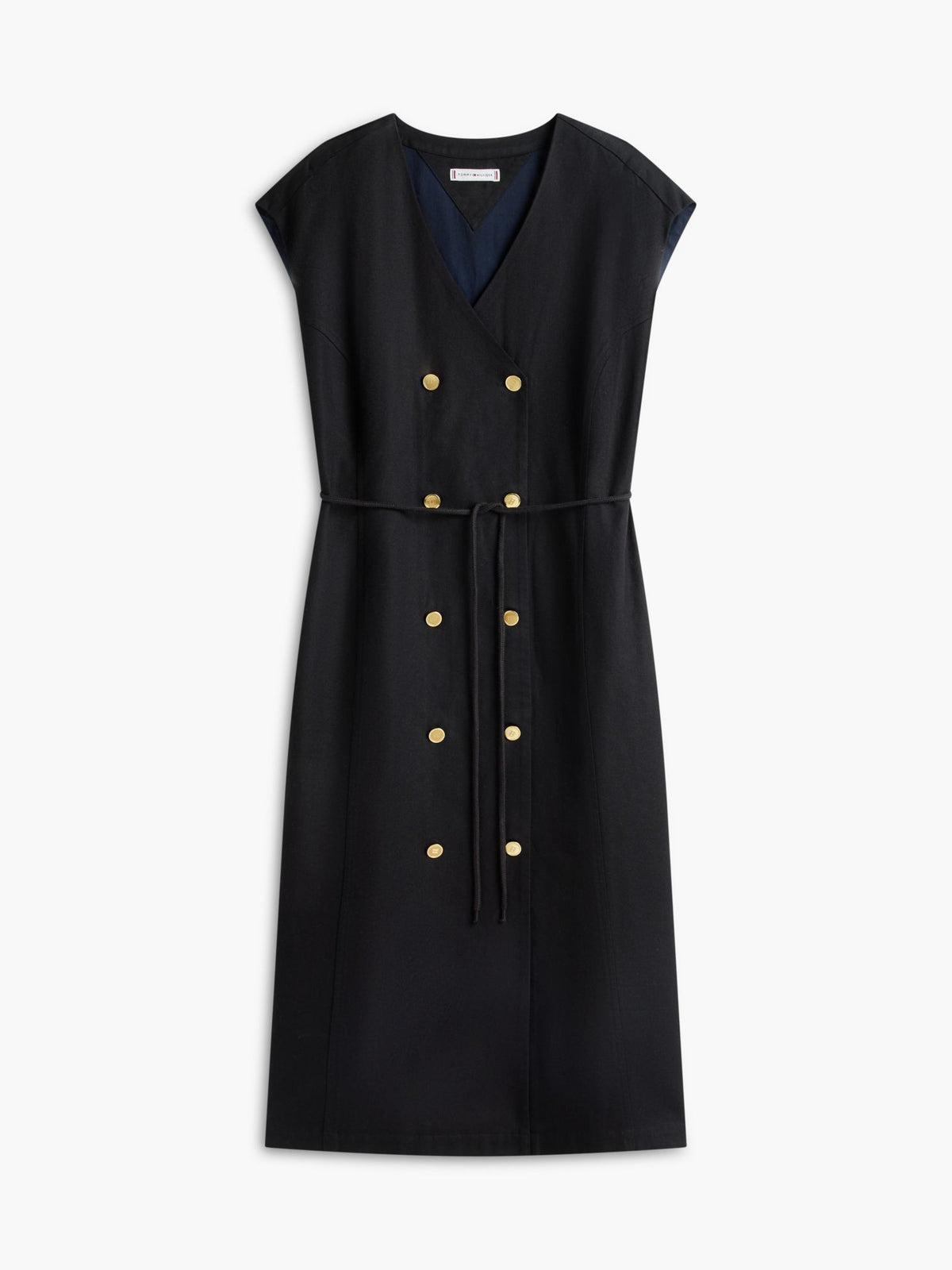 Tommy Hilfiger Nautical Cotton-Linen Blend Midi Dress