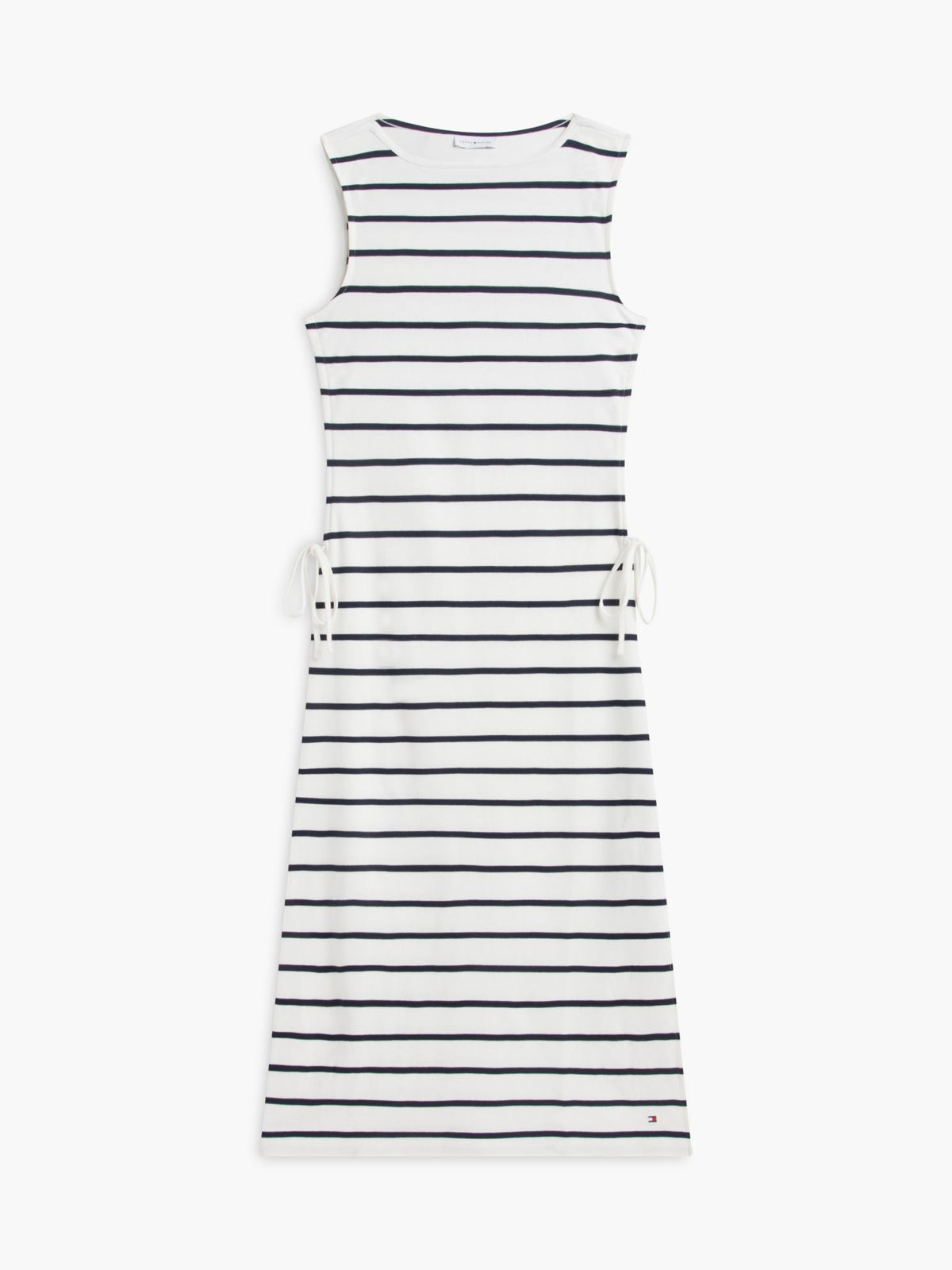 Tommy Hilfiger Sleeveless Side-Tie Boatneck Midi Dress