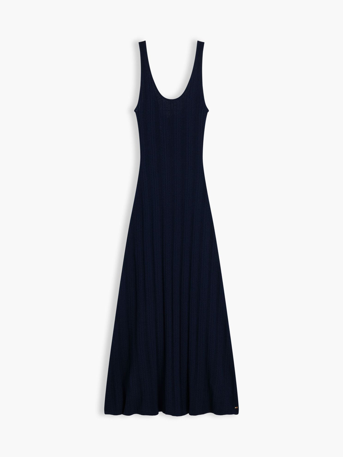 Tommy Hilfiger Cable Knit Pointelle Midi Tank Dress