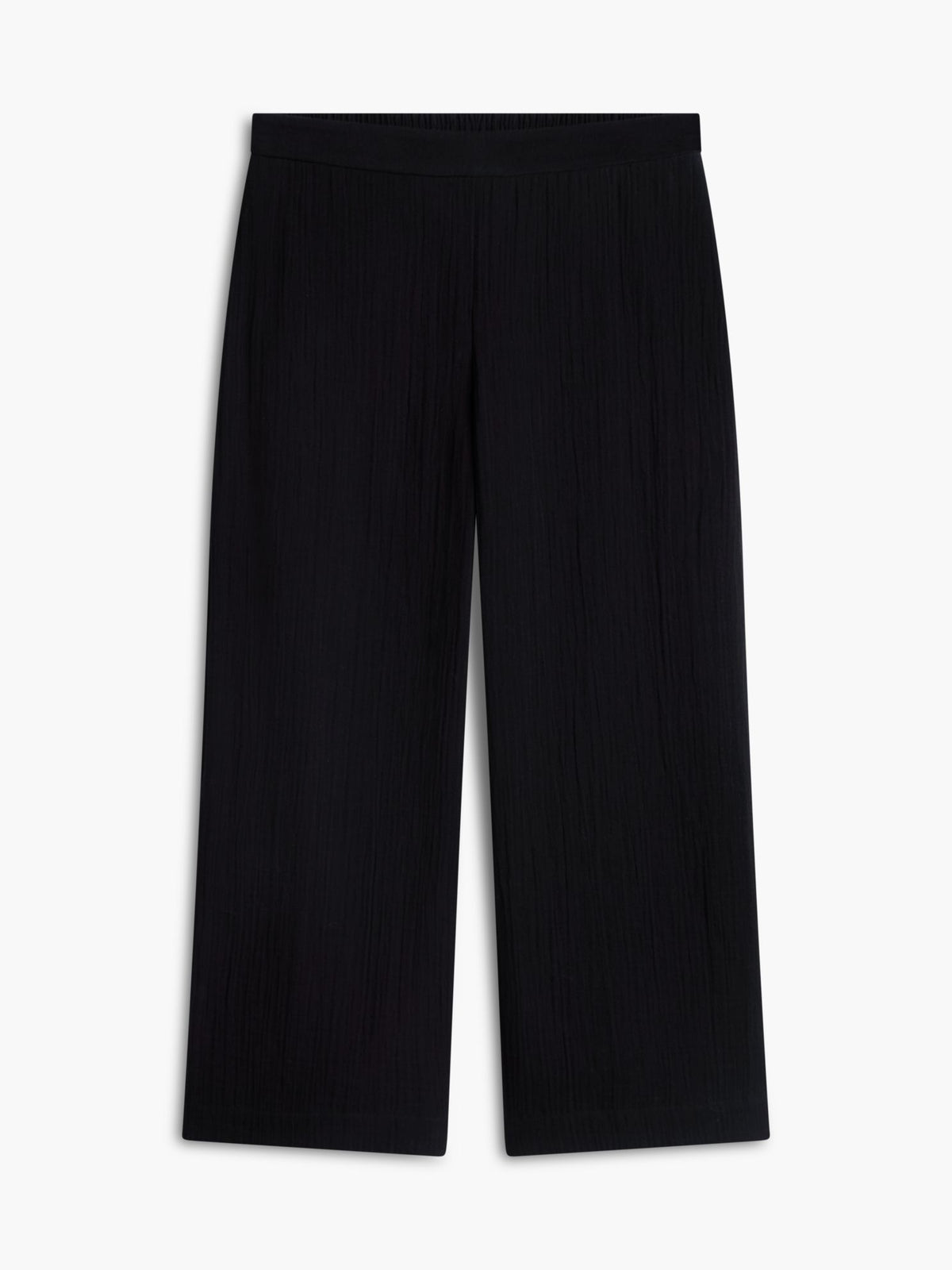 Tommy Hilfiger Cotton Gauze Cropped Wide Leg Pant