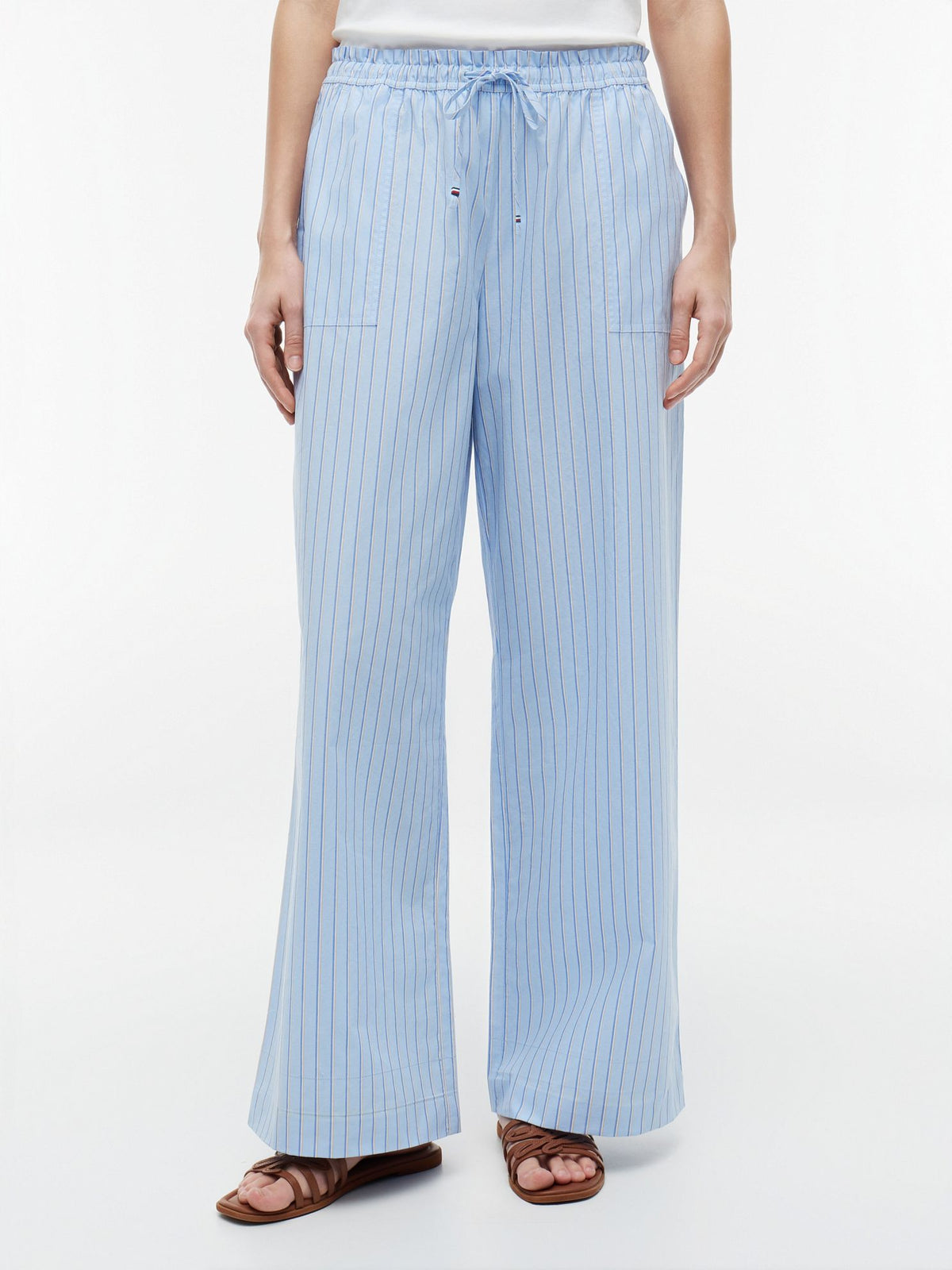 Tommy Hilfiger Striped Poplin Pull-On Pant