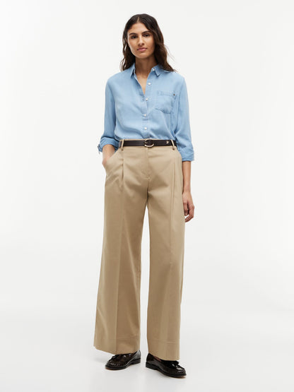 Tommy Hilfiger Pleated Wide Leg Chino