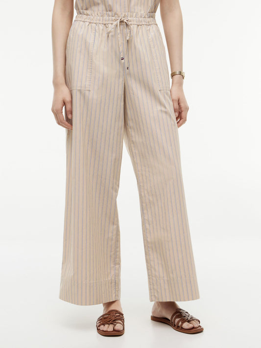 Tommy Hilfiger Striped Poplin Pull-On Pant