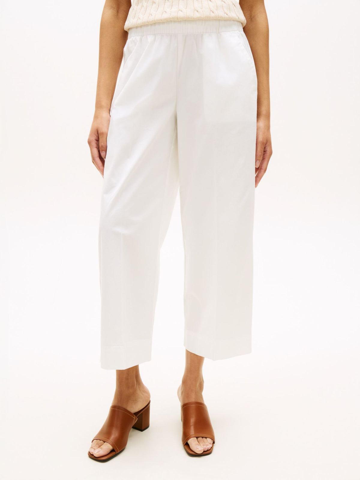 Tommy Hilfiger Pull-On Wide-Leg Ankle Pant