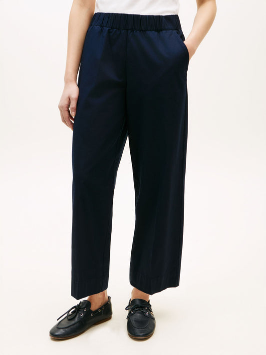Tommy Hilfiger Pull-On Wide-Leg Ankle Pant