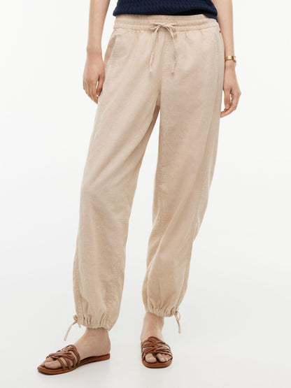 Tommy Hilfiger Linen-Cotton Blend Pull-On Pant