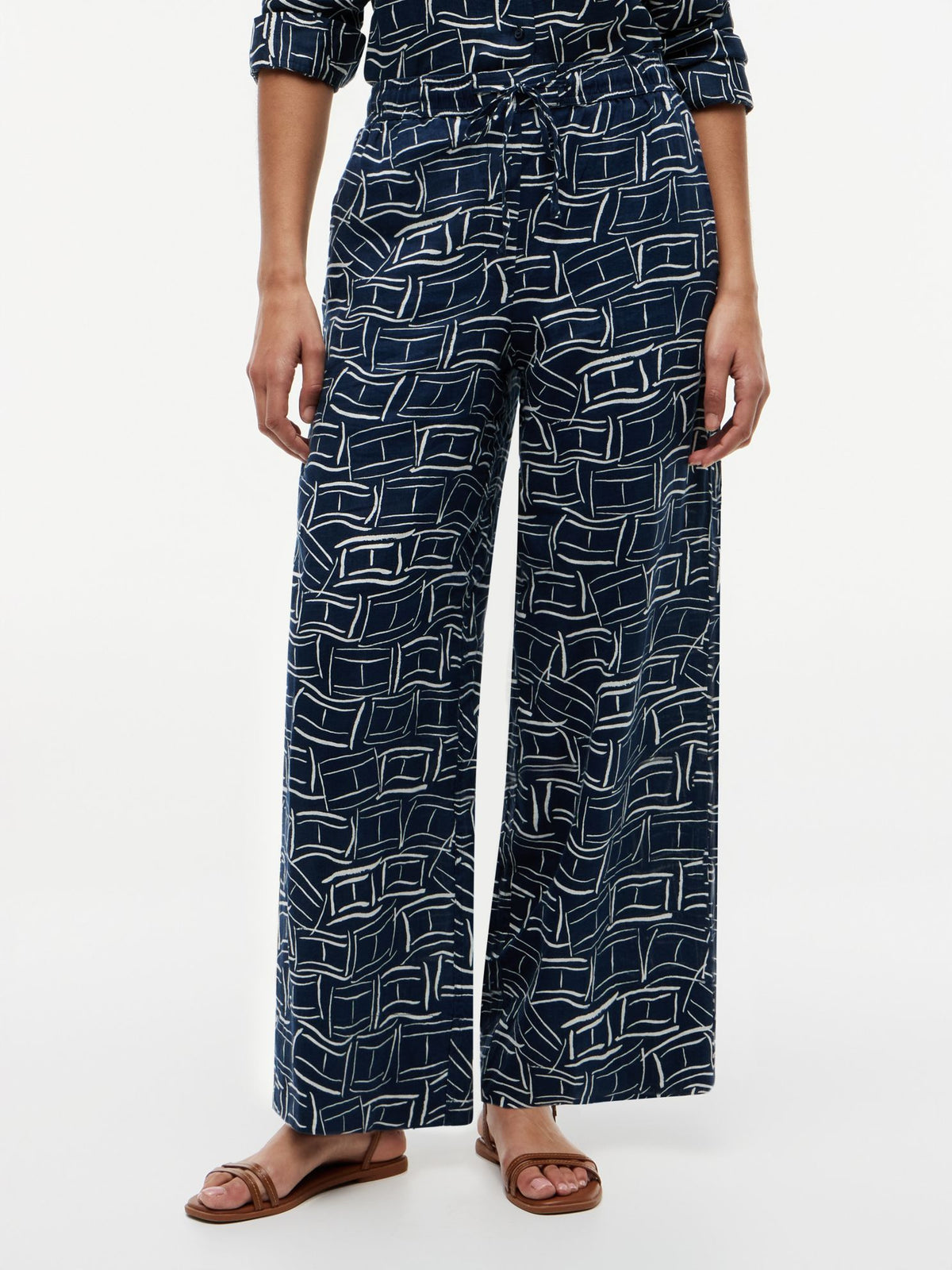 Tommy Hilfiger Relaxed Linen Pull-On Pant