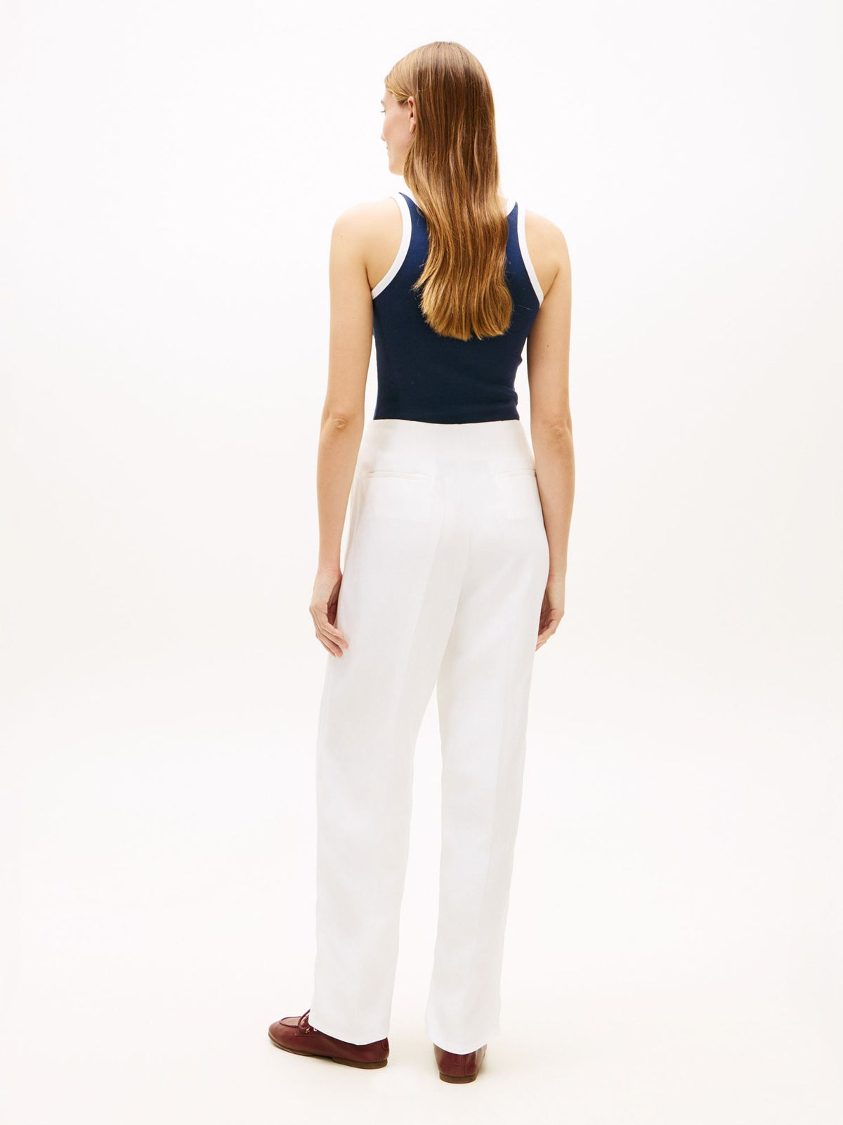 Tommy Hilfiger Tailored Linen-Blend Barrel Pant