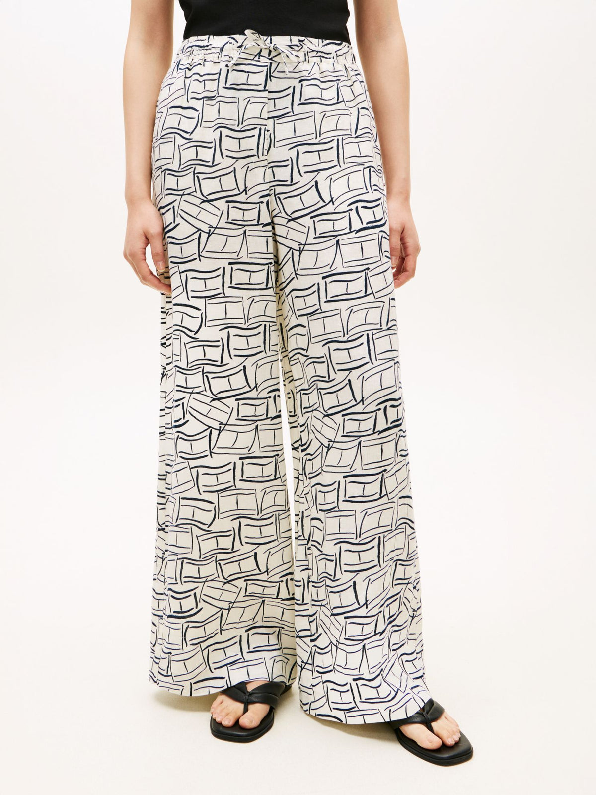 Tommy Hilfiger Relaxed Linen Pull-On Pant