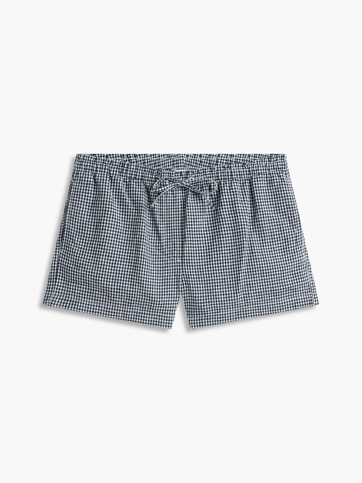 Tommy Hilfiger Gingham Linen-Blend Pull-On Short
