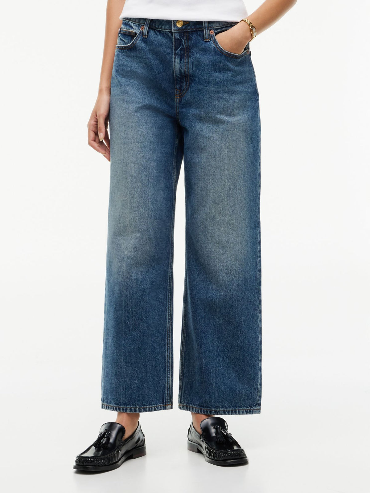 Tommy Hilfiger High-Rise Modern Wide Leg Jean