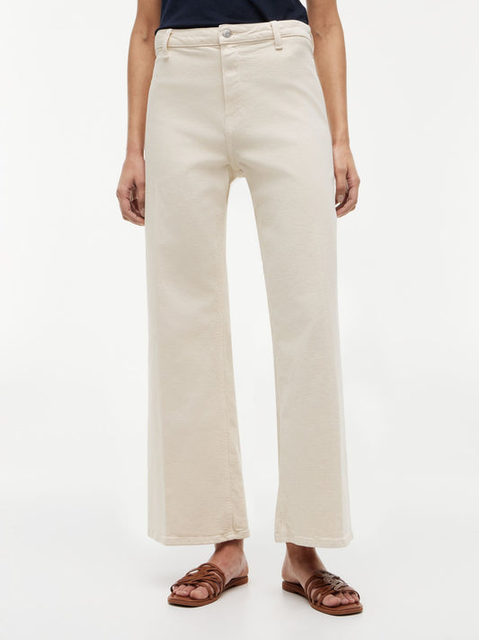 Tommy Hilfiger Stretch High-Rise Cropped Wide Leg Jean